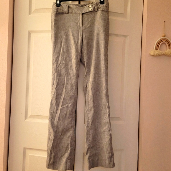 White House Black Market Pants - White House Black Market Gray and White Pants